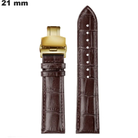 Echtes Lederarmband 21 mm Braun für Uhr | Kostenlose Lieferung