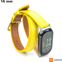 Acquistare Bracciale Xiaomi Pelle PU 16 mm Giallo (MiBand 8, Mi Band 9)