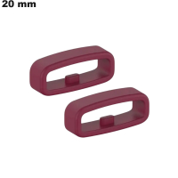10 Laços 20 mm Vermelho Relógio Silicone / Montagem Fácil