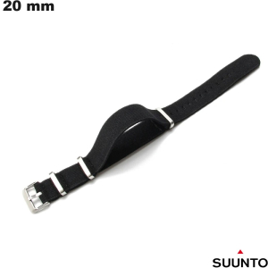 Vendita Bracciale per orologio smart 20 mm Nero Suunto Tessuto