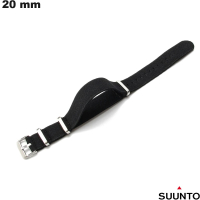 Vendita Bracciale per orologio smart 20 mm Nero Suunto Tessuto