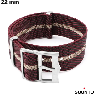 Bracciale orologio Rosso Tessuto 22 mm Suunto: Spedizione Gratuita