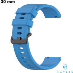 Bracciale 20 mm per orologio Silicone Blu Haylou