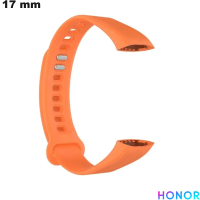 Braccialetto per smartwatch 17mm Honor Arancione in Gomma economico