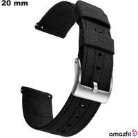 Bracciale per orologio connesso 20mm Tessuto Nero Amazfit economico