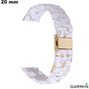 Pulsera de 20 mm para reloj de resina blanca Garmin \ Envío gratuito Pulsera de 20 mm para reloj de resina blanca Garmin \ Envío gratuito