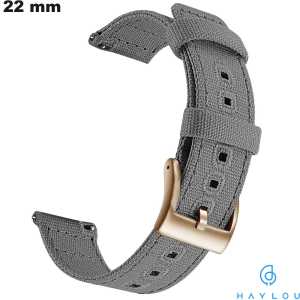 Bracelet Haylou montre intelligente 22mm Textile Gris de qualité