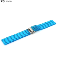 Pulseira Transparente para relógio 20 mm PVC / Frete Grátis
