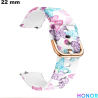 Vendita Bracciale Silicone Bianco 22 mm smartwatch Farfalle Honor