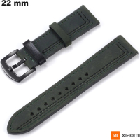 Armband Groene Xiaomi Smartwatch van Echte Kwaliteit Leer