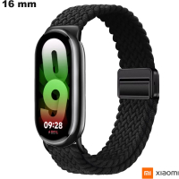 Armband 16 mm Xiaomi Nylon Zwart voor horloge # Gratis Verzending vanaf 20€