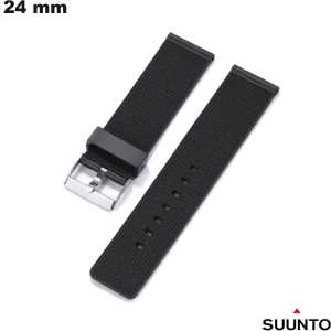Bracciale Nero 24mm Suunto smartwatch in policarbonato di qualità