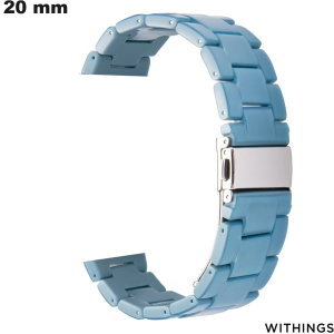 Bracciale 20mm Withings Résine Blu di orologio connesso economico