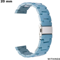 Bracciale 20mm Withings Résine Blu di orologio connesso economico