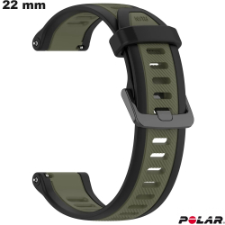 Bracciale Verde in Gomma per Orologio 22mm Polar