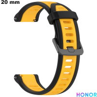 Bracciale Giallo per orologio Honor Gomma 20 mm economico