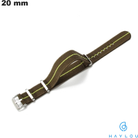 Pulseira de Nylon 20mm Verde Haylou smartwatch / Montagem Fácil
