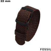Braccialetto Nylon Fossil 22 mm per smartwatch Marrone | Consegna Veloce