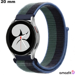 Bracelet 20mm Nylon Scratch montre Amazfit Vert