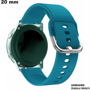 Bracciale flessibile in caucciù da 20 mm per orologi Samsung di qualità