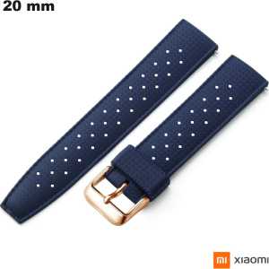 Blaues Xiaomi Silikonarmband 20 mm für günstige Smartwatch Blaues Xiaomi Silikonarmband 20 mm für günstige Smartwatch