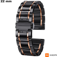Bracciale in ceramica Xiaomi 22mm per smartwatch nero di qualità