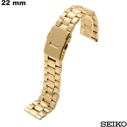 Gouden 22mm Metaal Armband voor Seiko Horloge