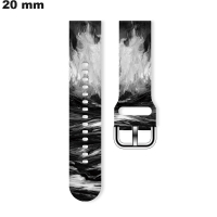 Silicone Watch Strap Pattern 20 mm: Shipping within 24h