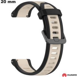 Bracelet smartwatch Beige 20mm Caoutchouc Huawei