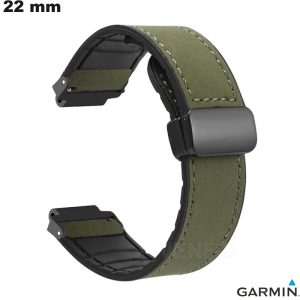 Venta de pulsera Garmin verde para reloj inteligente de silicona de 22 mm