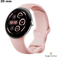 Acquista Bracciale 20mm Rosa Cauciù Google Pixel per smartwatch