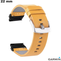 Bracciale in cuoio Quickfit marrone per smartwatch Garmin 22 mm economico
