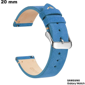 Samsung Uhrenarmband 20mm Echtes Leder Blau kaufen