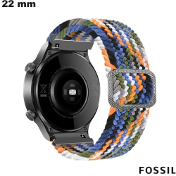 Bracelet Multicolore de smartwatch 22mm Fossil Nylon
