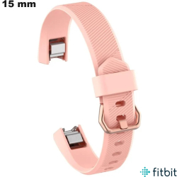 Pulsera de silicona rosa para FitBit de 15 mm de reloj conectado