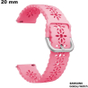Bracciale in silicone rosa Samsung 20mm smartwatch di qualità