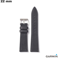 Venta de Bracelet de reloj de cuero genuino negro 22 mm Garmin