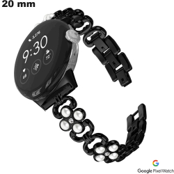Bracciale da 20 mm per smartwatch Google Pixel Nero