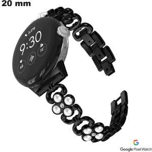 20mm Black Google Pixel Smartwatch Bracelet | Free Shipping