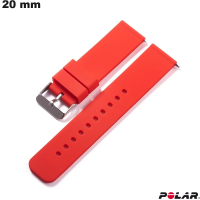 Vendita Bracciale per Orologio Rosso 20 mm Polar in Caucciù Leggero