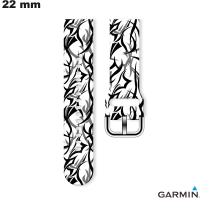 Comprar Pulsera Garmin de 22 mm Blanca Tribal de Silicona para smartwatch