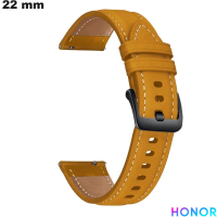 Armband Gelb 22 mm für Honor Uhr Echtes Leder kaufen