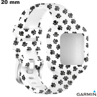 Bracciale Garmin Bianco 20 mm per orologio in Caucciu di qualità
