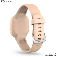 Armband Silikon Garmin smartwatch Roze 20mm: Gratis Verzending