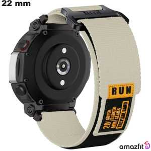 Sale Beige Bracelet Amazfit Smartwatch 22 mm Nylon