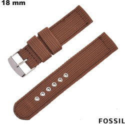 Bracciale 18mm trail Fossil di smartwatch Nylon Marrone