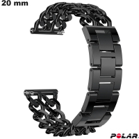 Armband Rvs slimme horloge Zwart Polar van hoge kwaliteit