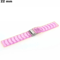 Bracelet PVC de montre 22mm Transparent