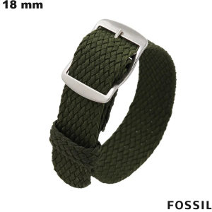Vendita Bracciale Verde Tessuto orologio connesso 18 mm Fossil