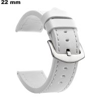 Armband PU Leer 22 mm Wit voor horloge | Snelle Verzending